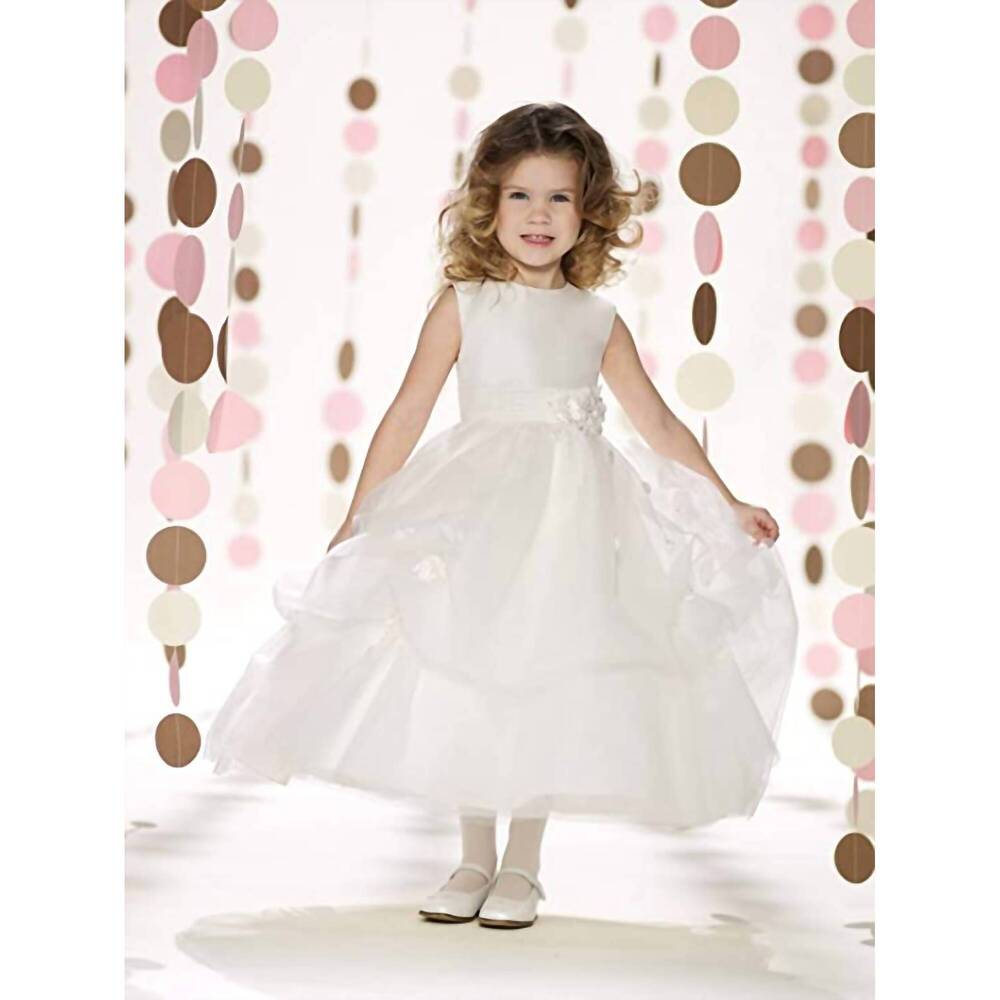 NEW JOAN CALABRESE toddler fancy beaded flowers dress in ivory